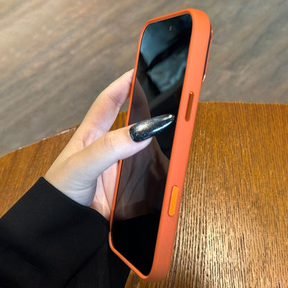 Luxury High-Quality Translucent Metal Lens Frame Protective Case for Iphone 17 Pro Max ,17 Air ,17 Pro,17 Phone Case Simple and Stylish Scratch Resistant Case for Men Women Acrylic Hard Case , Sleek Phone Cover, Minimalist Design, Premium Construction